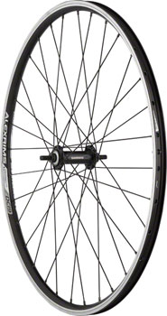 Quality Wheels Value Double Wall Series Front Wheel - 26", 9x1 Threaded x 100mm, Rim Brake, Black, Clincher, 32H Black EA Front Wheel