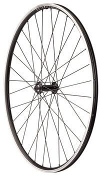 Quality Wheels Value Double Wall Series Front Wheel - 700, QR x 100mm, Rim Brake, Black, Clincher, 32H Black EA Front Wheel