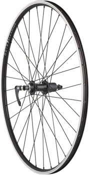 Quality Wheels Value Double Wall Series Rear Wheel - 700, QR x 135mm, Rim Brake, HG 10, Black, Clincher, 32H EA Rear Wheel