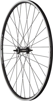 Quality Wheels Value Double Wall Series Front Wheel - 700, 9x1 Threaded x 100mm, Rim Brake, Black, Clincher, 32H Black EA Front Wheel