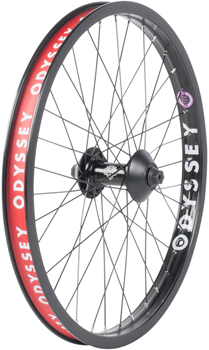 Odyssey Quadrant Front Wheel - 20", 3/8" x 100mm, Rim Brake, Black, Clincher Black EA Front Wheel