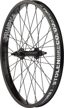 Stolen Rampage Front Wheel - 20", 3/8" x 100mm, Rim Brake, Black, Clincher Black EA Front Wheel
