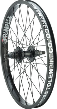 Stolen Rampage Rear Wheel - 20", 14 x 110mm, Rim Brake, LSD Cassette, Black, Clincher EA Rear Wheel