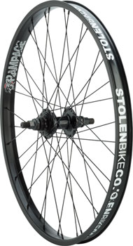 Stolen Rampage Rear Wheel - 24", 14 x 110mm, Rim Brake, Cassette, Black, Clincher EA Rear Wheel