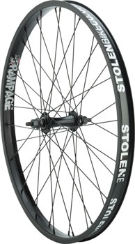Stolen Rampage Front Wheel - 24", 3/8" x 100mm, Rim Brake, Black, Clincher Black EA Front Wheel