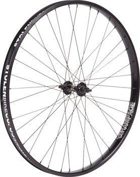 Stolen Rampage Front Wheel - 26", 3/8" x 100mm, Rim Brake, Black, Clincher Black EA Front Wheel