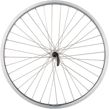 Quality Wheels Value HD Series Front Wheel - 26", QR x 100mm, Rim Brake, Silver, Clincher, 36H Silver EA Front Wheel