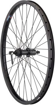 Quality Wheels Value HD Series Rear Wheel - 26", QR x 135mm, Center-Lock Disc / Rim Brake, HG 10, Black, 36H Black EA Rear Wheel