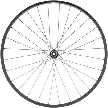 Quality Wheels Value Double Wall Series Disc Front Wheel - 700, 12 x 100mm, Center-Lock, Black, 28H Black EA Front Wheel