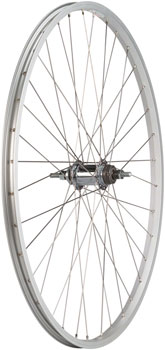 Quality Wheels Value Single Wall Series Coaster Brake Rear Wheel - 700c, 3/8" x 124mm, Coaster Brake, 3 Prong Cog, Silver, 36H EA Rear Wheel