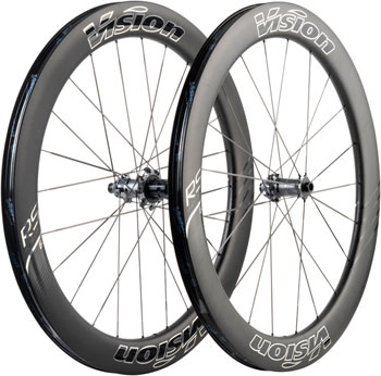 Vision Metron RS 60 Silver Edition Wheelset - 700, 12 x 100mm/12 x 142mm, Center-Lock, HG 11/12, Carbon, Black EA Wheelset