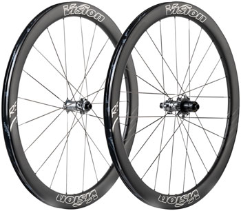 Vision Metron RS 45 Silver Edition Wheelset - 700, 12 x 100mm/12 x 142mm, Center-Lock, HG 11/12, Carbon, Black EA Wheelset