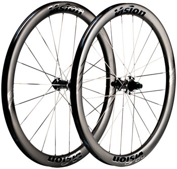 Vision Metron RS 45 Silver Edition Wheelset - 700, 12 x 100mm/12 x 142mm, Center-Lock, XDR, Carbon, Black EA Wheelset