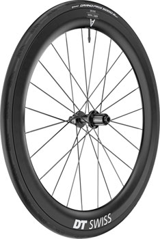 DT Swiss ARC 1400 DiCut 55 Rear Wheel - 700, 12 x 142mm, Center-Lock, HG11 Road/XDR, Ratchet EXP 36, Black, WTS w/Grand Prix 5000 STR Tire Black EA Rear Wheel