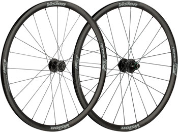 Vision Team 30 i23 Aero Gravel Wheelset - 700, 12 x 100mm/12 x 142mm, Center-Lock, XDR, Black *Damaged Packaging* EA Wheelset