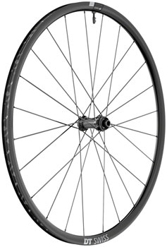 DT Swiss PR 1600 Spline 23 Front Wheel - 700, 12 x 100mm, Center-Lock, Black EA Front Wheel