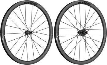 Vision Metron RS 37 Wheelset - 700, 12 x 100mm/12 x 142mm, Center-Lock, HG 11/12, Carbon, Black EA Wheelset
