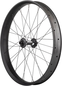 Quality Wheels Alex CF-1 Carbon DT Swiss 350 Disc Front Wheel - 26" Fat, 15 x 150mm, 6-Bolt, Black, 32H Black EA Front Wheel