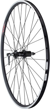 Quality Wheels 105/Velocity A23 Rear Wheel - 700, QR x 130mm, Rim Brake, HG 11 Road, Black, Tubeless-Ready Clincher, 32H EA Rear Wheel