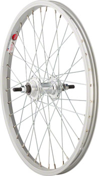 Sta-Tru Single Wall Rear Wheel - 20", 3/8" x 110mm, Rim Brake, Freewheel, Silver, Clincher EA Rear Wheel