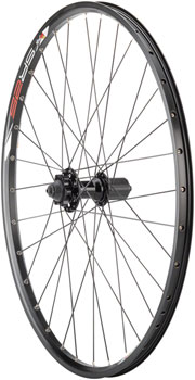 Quality Wheels Value Double Wall Series Disc Rear Wheel - 26", QR x 135mm, 6-Bolt, HG 10, Black, Clincher, 32H EA Rear Wheel