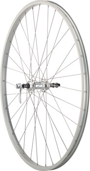 Quality Wheels Value Single Wall Series Rear Wheel - 700, QR x 135mm, Rim Brake, Freewheel, Silver, Clincher, 36H EA Rear Wheel
