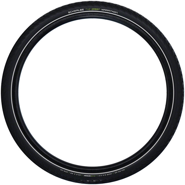 Schwalbe Green Marathon Tire 700x35-37 Wire GreenGuard TwinSkin
