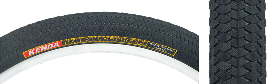 Kenda Kiniption Tire - 26 x 2.3, Clincher, Wire, Black, 30tpi - Picture 1 of 2