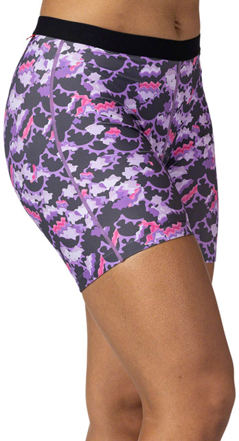 Terry Mixie Liner Shorts - Purple Rings, Medium