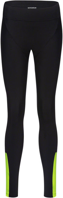 Gorewear Swiftride Thermo Tights - Black/Neon Yellow, Women's, Large