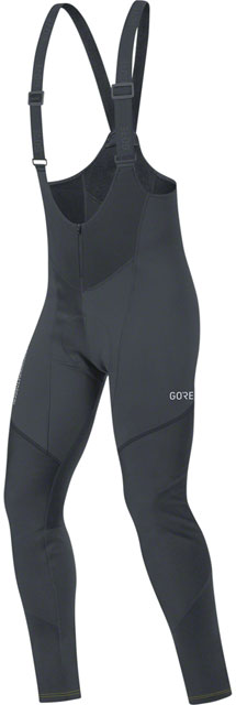 GORE C3 WINDSTOPPER Bib Tights+ - Black, Men's, Large