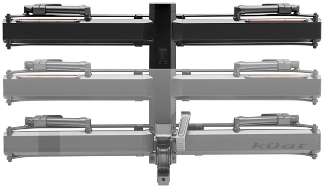 Kuat Piston Pro X Hitch Bike Rack Add-On - 1-Bike, LED Lights with 4-Pin Plug, Kashima Coat, Galaxy Gray