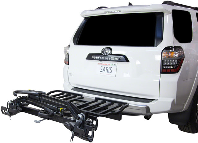 Saris SuperClamp Cargo Bike Rack - 2-Bike, 2" Receiver, Black