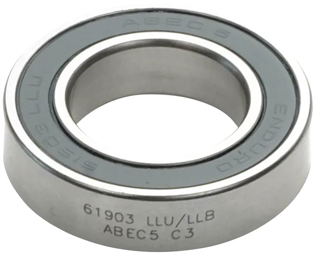 Enduro 61903 LLU/LLB Radial Cartridge Bearing - ABEC-5, CN Clearance, 17mm x 30mm x 7mm