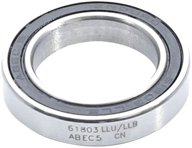 Enduro 61803 LLU/LLB Radial Cartridge Bearing - ABEC-5, CN Clearance, 17mm x 26mm x 5mm