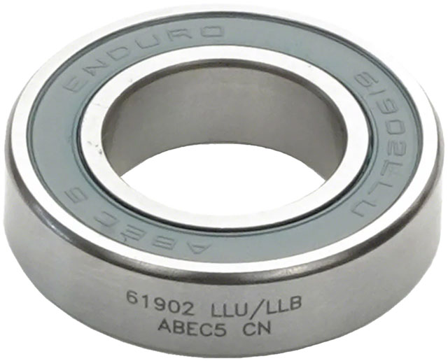 Enduro 61902 LLU/LLB Radial Cartridge Bearing - ABEC-5, CN Clearance, 15mm x 28mm x 7mm