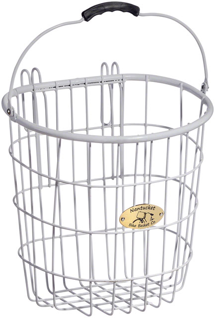 Nantucket Surfside Rear Wire D Pannier Basket - White