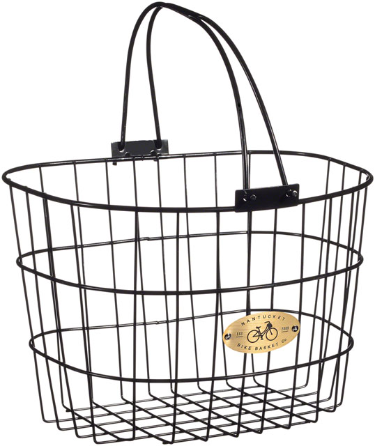Nantucket Surfside Adult Wire D Handlebar Basket - Black