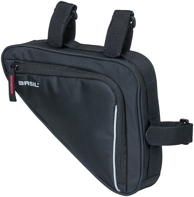 Basil Sport Design Triangle Frame Bag - 1.7L, Strap Mount, Black