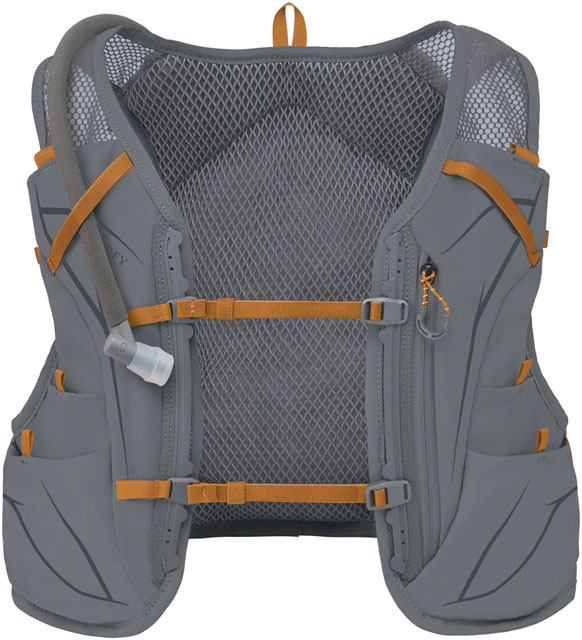 Osprey Duro 6 Men's Hydration Vest - Gray/Toffee/Orange, Medium