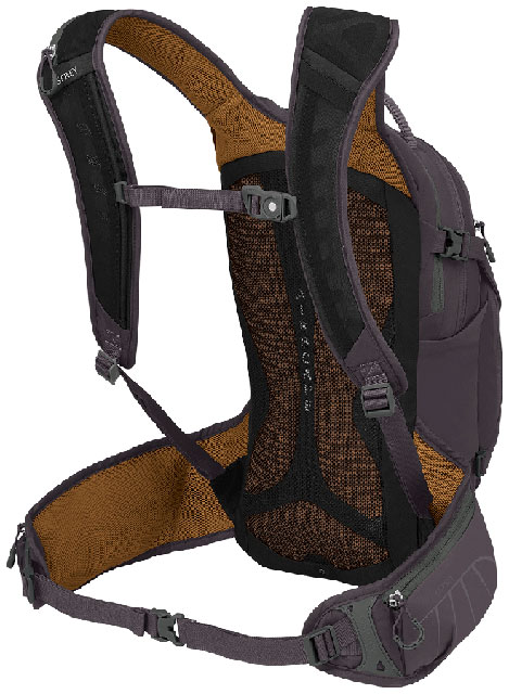 Osprey Raptor 14 Hydration Backpack - Extended Fit, Space Travel / Toffee Orange