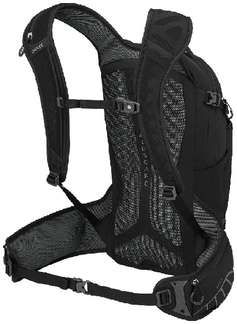 Osprey Raptor 14 Hydration Backpack - Extended Fit, Black/Tungsten