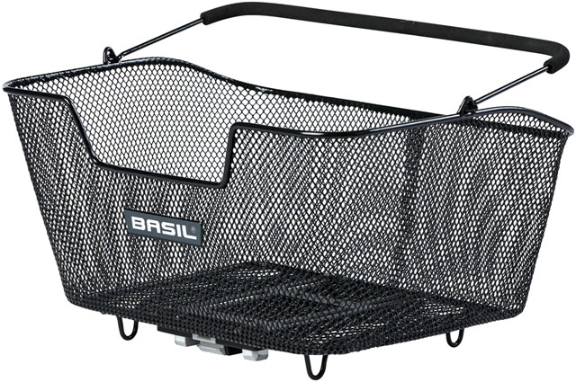 Basil Base M MIK Rear Basket - Black