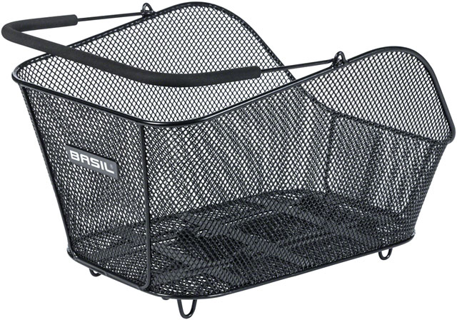 Basil Icon M MIK Rear Basket - Black