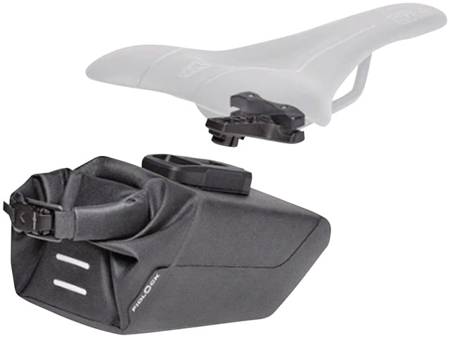 Fidlock Pinclip Saddle Bag and Base - Medium, Black