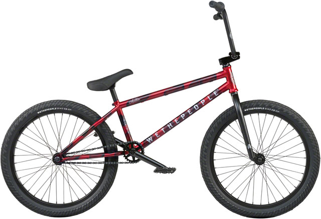 We The People Audio 22" BMX Bike - 21.9" TT, Matt Aqua Red