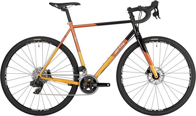 All-City Cosmic Stallion Bike - 700c, Steel, Rival AXS Wide, Black/Brick/Bronze, 55cm
