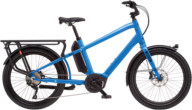 Benno Boost E Class 1 Etility Ebike - Bosch Performance Line, 400Wh, Step-Over, Machine Blue, One Size