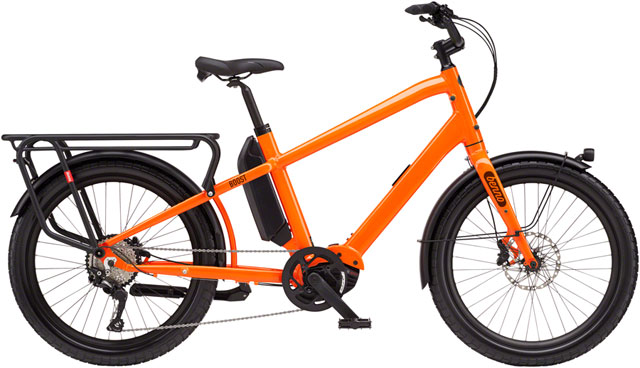 Benno Boost E Class 3 Etility Ebike - Bosch Performance Line Sport, 400Wh, Step-Over, Neon Orange, One Size