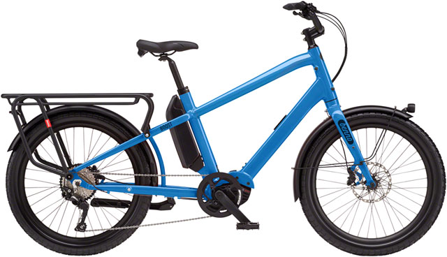 Benno Boost E Class 3 Etility Ebike - Bosch Performance Line Sport, 400Wh, Step-Over, Machine Blue, One Size